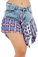 Women's Sexy Ruffled Denim Shorts