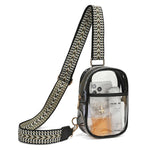 Easy Travels Clear Stadium Sling Crossbody Bag