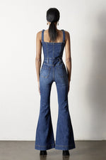 Front Buttons Women's Jumpsuit Flare