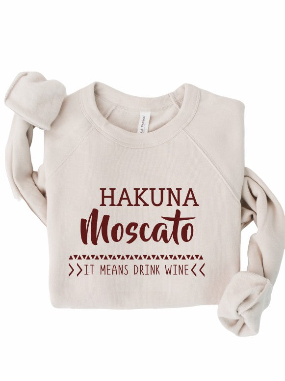 Hukana Moscato Bella Canvas Crewneck Sweatshirt