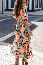 Women's Gorgeous Floral Printed Midi Dress