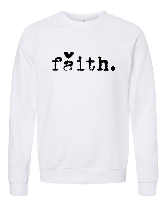 Faith Heart Premium Crewneck Sweatshirt