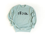 Faith Heart Premium Crewneck Sweatshirt