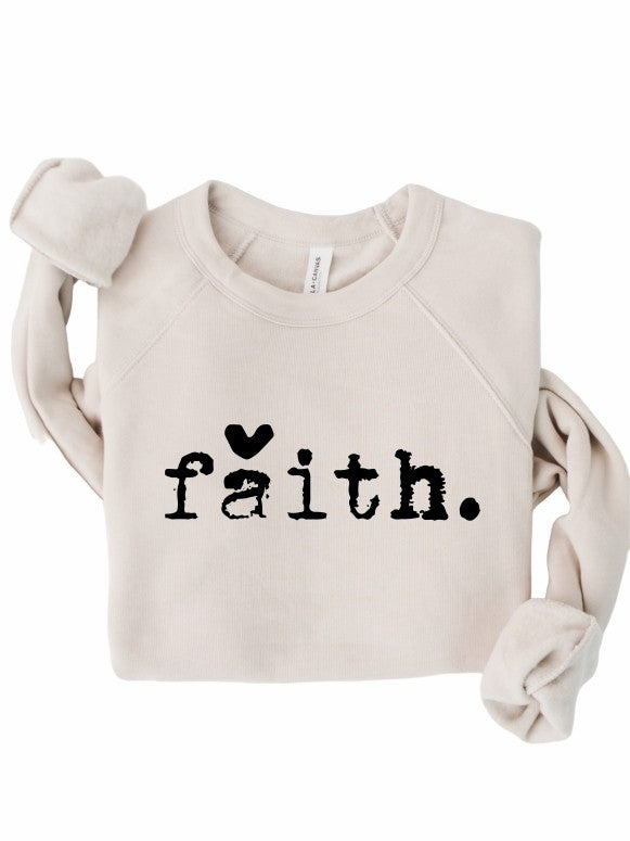 Faith Heart Premium Crewneck Sweatshirt