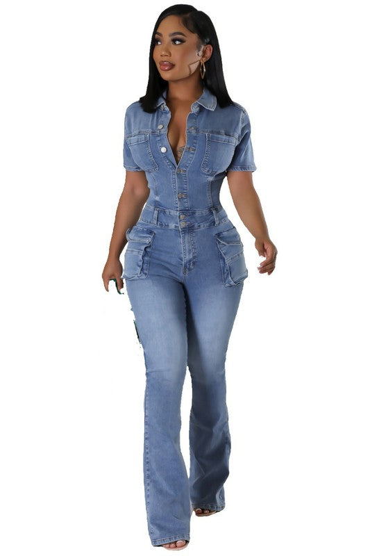 Women's Denim Sexy Jumpsuit