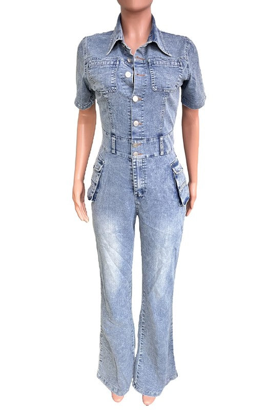 Women's Denim Sexy Jumpsuit