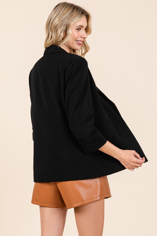 Women's Classy Open-Front Casual Blazer