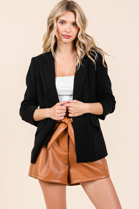 Women's Classy Open-Front Casual Blazer