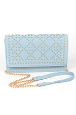 Women's Studded Denim Crossbody Bag