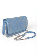 Women's Studded Denim Crossbody Bag