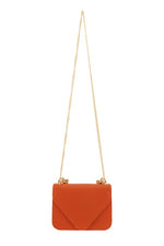 Envelope Style Chain Handle Crossbody Bag