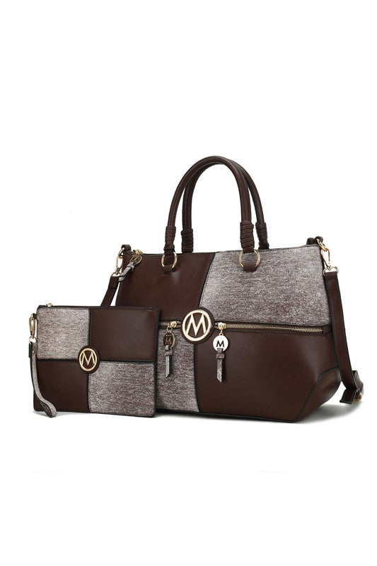 MKF Maji Women's Satchel Bag & wristlet by Mia K