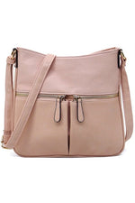 Front Zip Pocket Crossbody Bag