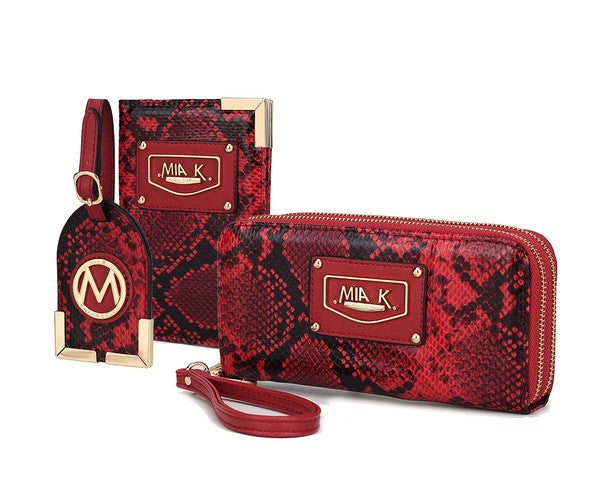 MKF Darla Snake Travel Gift Set by Mia K