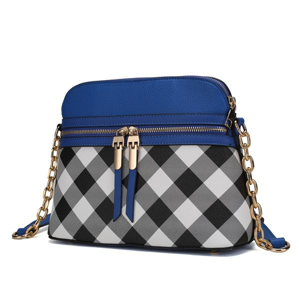 MKF Suki Checkered Crossbody Bag