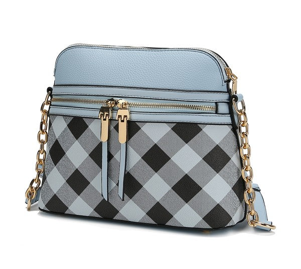 MKF Suki Checkered Crossbody Bag