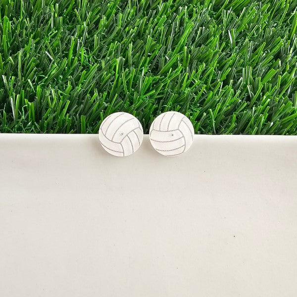 Women's Glitter Volleyball Studs