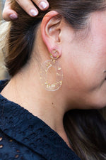 Sloan Earrings - Gold Foil