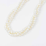 Three Strands Freshwater Pearl Necklace