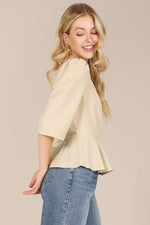 Women's 3/4 Sleeve front button blouse