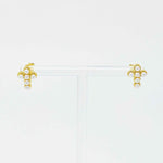 Dainty Cross Stud Earrings