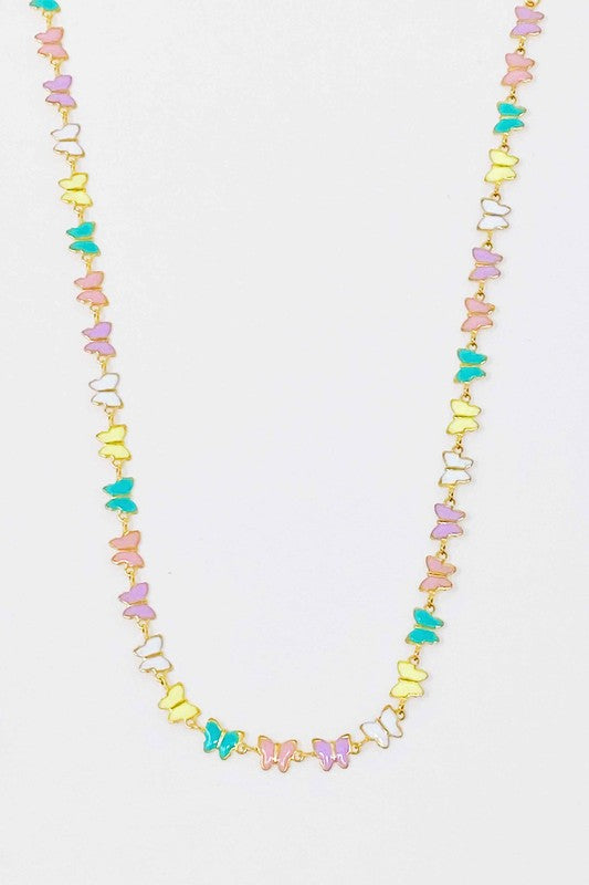 Linked Butterflies Necklace