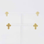 Dainty Cross Stud Earrings