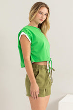 HYFVE Drawstring Hem Crop Top