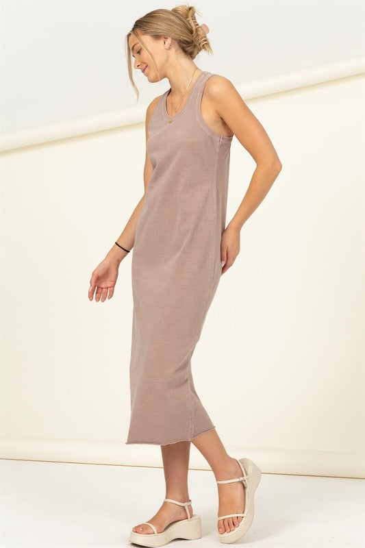 Women's Fun Day Sleeveless Shift Midi Dress