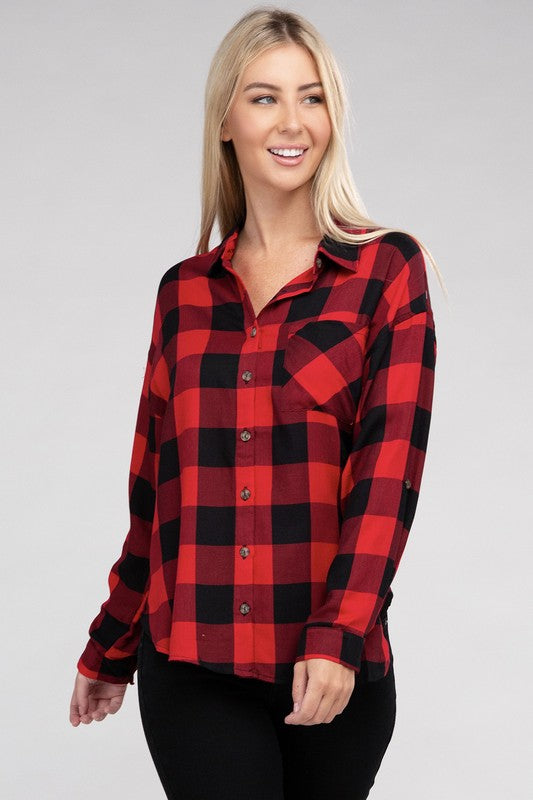 Classic Plaid Flannel Shirt