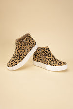 Route-S High Top Leopard Sneakers