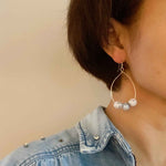 Women's Teardrop Wire Earrings