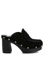 Riley Suede Platform Clogs