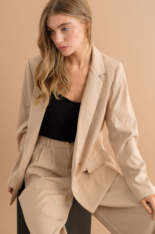 Women's Double Button Blazer Jacket