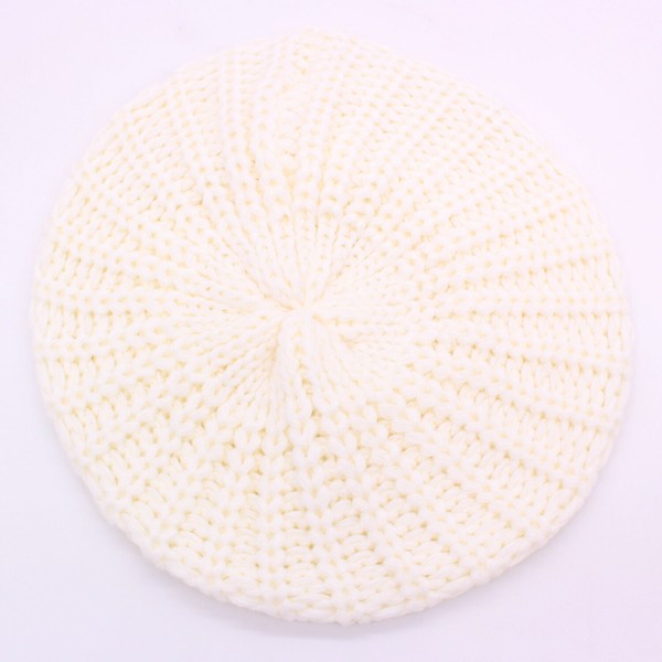 Knitted Cable knit Fashion Beret