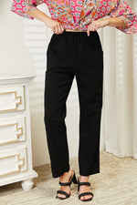 Double Take Pull-On Pants with Pockets